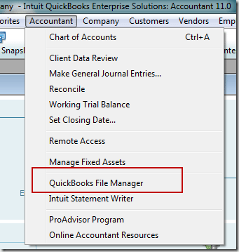 QuickBooks File Manager