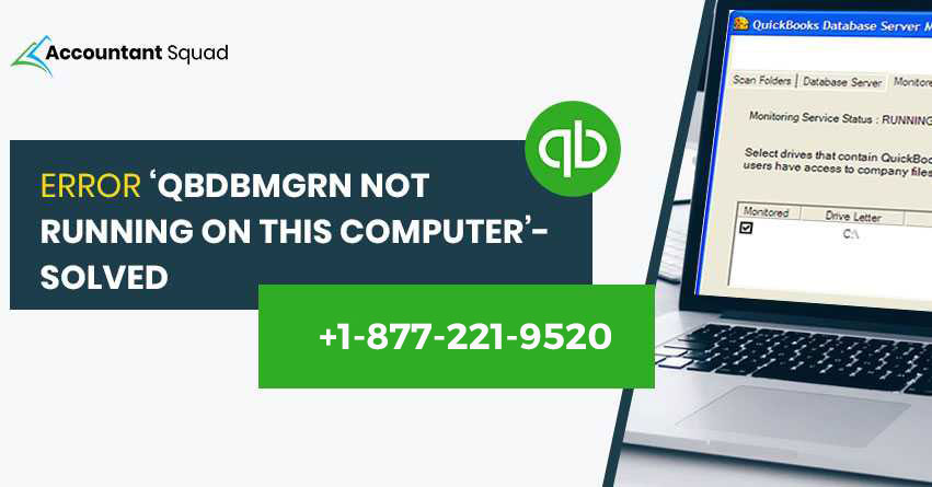 qbdbmgrn not running on this computer