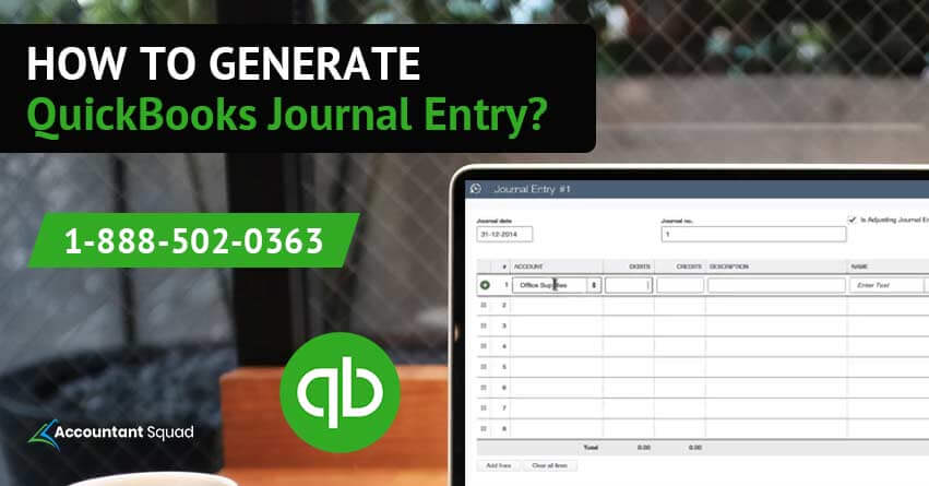 QuickBooks Journal Entry