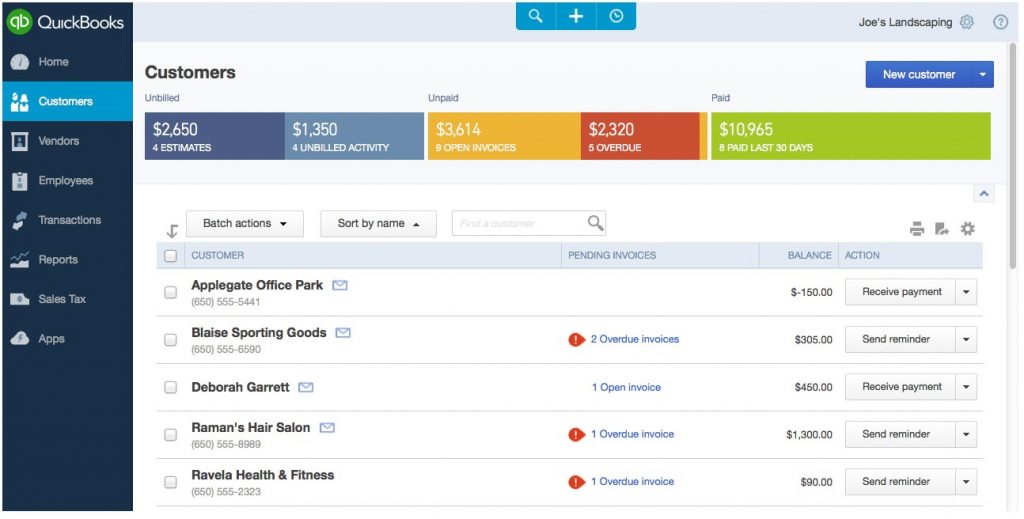 QuickBooks Online QuickBooks Online