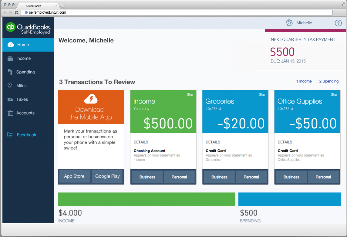 QuickBooks Self employed QuickBooks Self employed