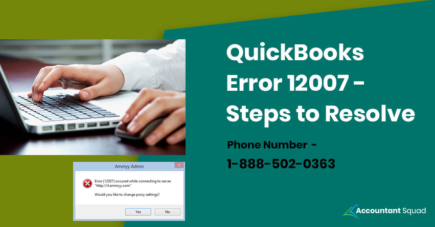 quickbooks error 12007