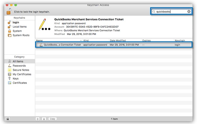 QuickBooks Merchant Services Connection Ticket QuickBooks Merchant Services Connection Ticket