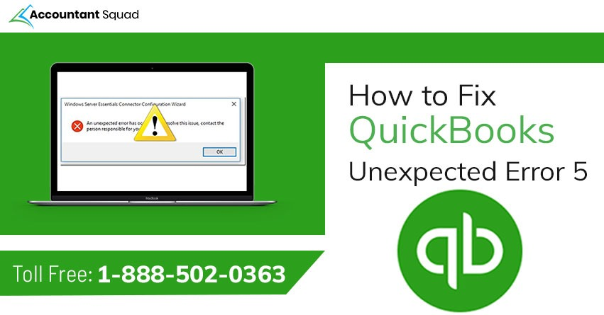 QuickBooks Unexpected Error 5