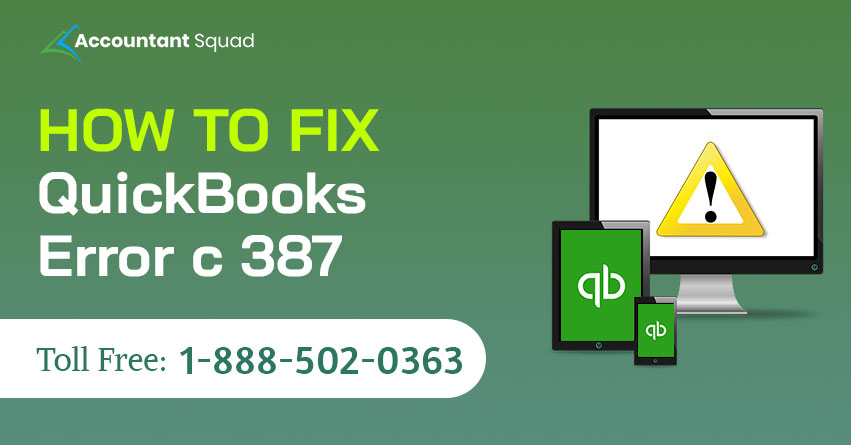 QuickBooks Error c 387