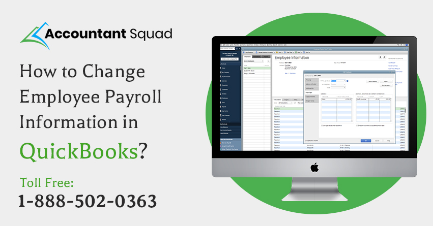 Change employee payroll information in QuickBooks