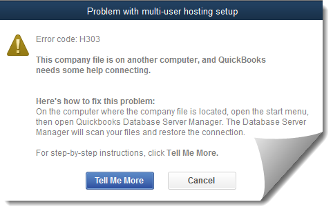 Quickbooks H303 Error