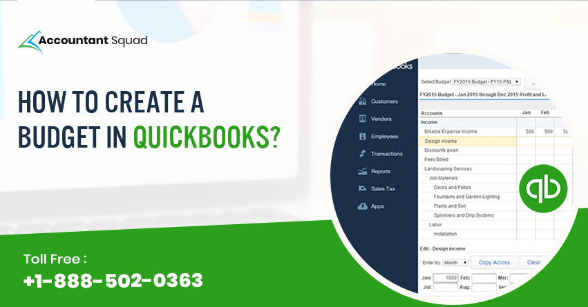 how to create a budget in quickbooks