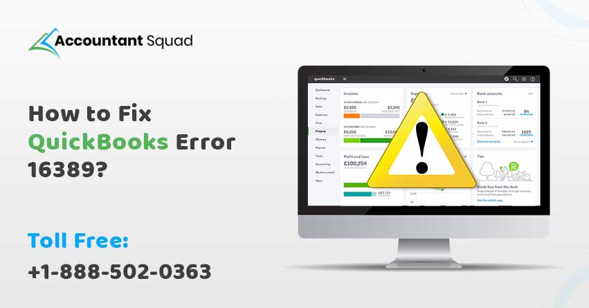 QuickBooks Error 16389
