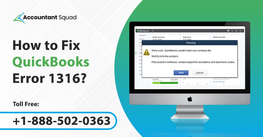 quickbooks error 1316