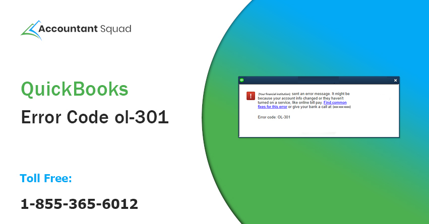 QuickBooks Error Code ol-301